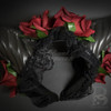 Horn headband, devil horns headband,  demon horns headband, evil queen horn headband