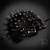 Steampunk Masquerade Mask Black with Spikes M39043