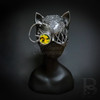 Gatto Cat Steampunk Goggle Mask Silver M39572