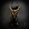Gold Ram mask, ram masquerade masks, ram animal mask, ram masks, party mask, rams