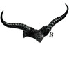 goat ram headband, black dragon horns, black fairy horns, maleficent horns