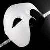 mask, phantom, masque, White masque, white mask with a flare to the side, the flare looks like waves of fire, One eye skull mask, skull mask, scary skull mask, scary halloween costume, scary mask, spooky mask, blank white mask, masque, unpainted white mask, DIY mask, DIY masquerade mask, white mask, unpainted, Christian Grey mask, white masque, half face mask, white masquerade mask, men's masquerade mask, unisex mask, phantom masquerade mask, phantom mask, white phantom mask, phantom of the opera mask