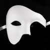 mask, phantom, masque, White masque, white mask with a flare to the side, the flare looks like waves of fire, One eye skull mask, skull mask, scary skull mask, scary halloween costume, scary mask, spooky mask, blank white mask, masque, unpainted white mask, DIY mask, DIY masquerade mask, white mask, unpainted, Christian Grey mask, white masque, half face mask, white masquerade mask, men's masquerade mask, unisex mask, phantom masquerade mask, phantom mask, white phantom mask, phantom of the opera mask