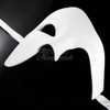 mask, phantom, masque, White masque, white mask with a flare to the side, the flare looks like waves of fire, One eye skull mask, skull mask, scary skull mask, scary halloween costume, scary mask, spooky mask, blank white mask, masque, unpainted white mask, DIY mask, DIY masquerade mask, white mask, unpainted, Christian Grey mask, white masque, half face mask, white masquerade mask, men's masquerade mask, unisex mask, phantom masquerade mask, phantom mask, white phantom mask, phantom of the opera mask