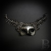 Silver masquerade mask, silver ram mask, ram mask, steampunk mask, silver masquerade mask, animal mask, spikes mask.
