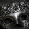 Silver masquerade mask, medieval princess, medieval costume, medieval outfit, masquerade mask, ram mask, ram animal mask.