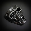 Steampunk masquerade mask, Silver steampunk skull mask, Silver steampunk cyberpunk mask