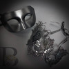 Masquerade masks for couples. Black couple's masquerade masks. Masquerade masks for parties. Mardi gras masks, Venetian carnival masks.