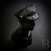 bedazzled hat, cosplay hat, sequin hat, lady gaga hat, lady gaga costume, spiked hat, cosplay costume, cosplay hat, steampunk hat.