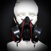Respirator Mouth Mask Steampunk Masquerade Mask Red and Black Costume Mask