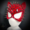Cat costume, Red Cat masquerade mask, animal mask, Party masks, masquerade ball masks for men, masquerade masks for women, couple’s masquerade masks.