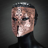 Rose gold masquerade mask. Metal masquerade mask, face mask. Luxurious face mask. Cool face mask. Unique face mask.