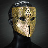 Gold mask, gold mask for men, masquerade mask for men, Face mask, luxurious face mask for masquerade ball.