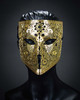 Gold mask, gold mask for men, masquerade mask for men, Face mask, luxurious face mask for masquerade ball.