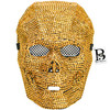 The Weeknd band bling bling masquerade mask. Scary Halloween skull face mask, skull face mask, halloween face mask, halloween mask. silver face mask, silver diamond face mask. Krump dance mask. Red rhinestone skull mask, day of the dead skull mask