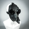 Steampunk covid plague doctor face mask, steampunk mask, steampunk bird mask, bird doctor mask, plague doctor bird mask, steampunk costume mask, burning man mask, black bird mask, animal mask.