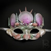 Mermaid party masks, masquerade masks, masquerade mask, masquerade masks for prom, ivory magenta seashell masquerade mask