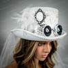 burning man wedding, burning man costume, burning man, steampunk wedding, steampunk hat, steampunk top hat, steampunk costume