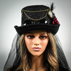 Steampunk captain hat, victorian steampunk hat, steampunk goggles, steampunk glasses.