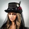 Steampunk captain hat, victorian steampunk hat, steampunk goggles, steampunk glasses.