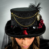 Steampunk captain hat, victorian steampunk hat, steampunk goggles, steampunk glasses.