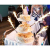 GOLD SPARKLING BIRTHDAY CANDLES FOR CAKES, WEDDINGS, BOTTLER SPARKLERS, VIP LOUNGE CANDLES WHOLESALE