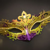 MASQUERADE MASK WOMEN | PURPLE GOLD GREEN