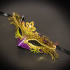 MASQUERADE MASK WOMEN | PURPLE GOLD GREEN