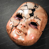 scary baby doll mask, scary baby mask, creepy halloween mask, scary devil mask, devil mask, masquerade mask