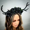 horns, horns cosplay, cosplay horns, costume horns, antlers, antler headband,  antler headdress, antlers horns headband, It's okay to not be okay deer costume horns, cosplay horns, cosplay costumes, cosplay ram horns, jesters horns, cosplayers, comic con costumes, comic con.