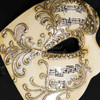 Phantom Mask Music Notes Silver Detailing (Half-eye)