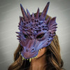 Dragon mask, Halloween Mask, Dragon Masquerade Mask, Dragon Animal Mask, Purple Dragon Mask