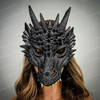 Dragon mask, Halloween Mask, Dragon Masquerade Mask, Dragon Animal Mask, Purple Dragon Mask