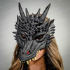 Dragon mask, Halloween Mask, Dragon Masquerade Mask, Dragon Animal Mask, Purple Dragon Mask