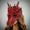 Dragon mask, red dragon mask