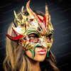 Venice masquerade mask, masquerade masks, devil mask, devil masquerade mask, devil costume mask, devil masks, goblin mask