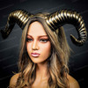 Dragon Satyr Cosplay Costume Horns Headband for Adults Halloween Horns