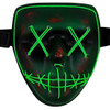 LED face mask, horror face mask, halloween mask, LED light up mask, light up face mask