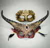 red couples masquerade masks, halloween costumes for couples, red masquerade masks