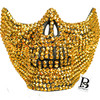 Skull mask, rhinestone face mask, rhinestone skull mask, skeletal mask, Krump dance style mask.The Weeknd masquerade mask. Save your tears masks. Scary Halloween skull face mask, skull face mask, halloween face mask, halloween mask. silver face mask, silver diamond face mask. Krump mask, krumping dance mask. gold rhinestone mask