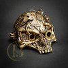 Gold Skull Mask Steampunk Masks Skull Mad Max Respirator Mouth Mask Steampunk Goggles Cosplay Halloween Costume Gold