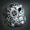 Steampunk Mask for Men. Terminator mask, Plague Doctor Mask Covid Gas Mask Steampunk Masks Skull Mad Max Respirator Mouth Mask Steampunk Goggles Cosplay Halloween Costume Silver