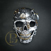 Skull masquerade mask, halloween skull mask, skeleton masquerade mask, terminator mask, terminator costume, terminator costume mask.
