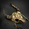 pagan ram horns masquerade mask halloween party mask demon scary costume mask, medusa costume headband mask