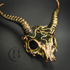 ram skull horns masquerade mask, halloween mask, ram mask, ram horns mask, horns mask, horns headpiece