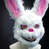 BIG BANG TOP KPOP WHITE RABBIT BUNNY MASK. STILL LIFE TOP MASK VIP Scary Rabbit Bunny Mascot Masquerade Mask Over the Head LED Lights