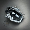 Silver Steampunk Ski Mask Visor Masquerade Mask for Men and Women Steampunk Costume Cosplay Halloween Spikes Mask Gold
