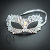 Crystal rhinestone masquerade mask, masquerade wedding mask, Halloween mask, masquerade ball mask, pageant masquerade mask 
