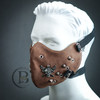 brown leather masquerade mask steampunk mask for men 