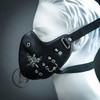 black leather masquerade mask steampunk mask for men bdsm sub